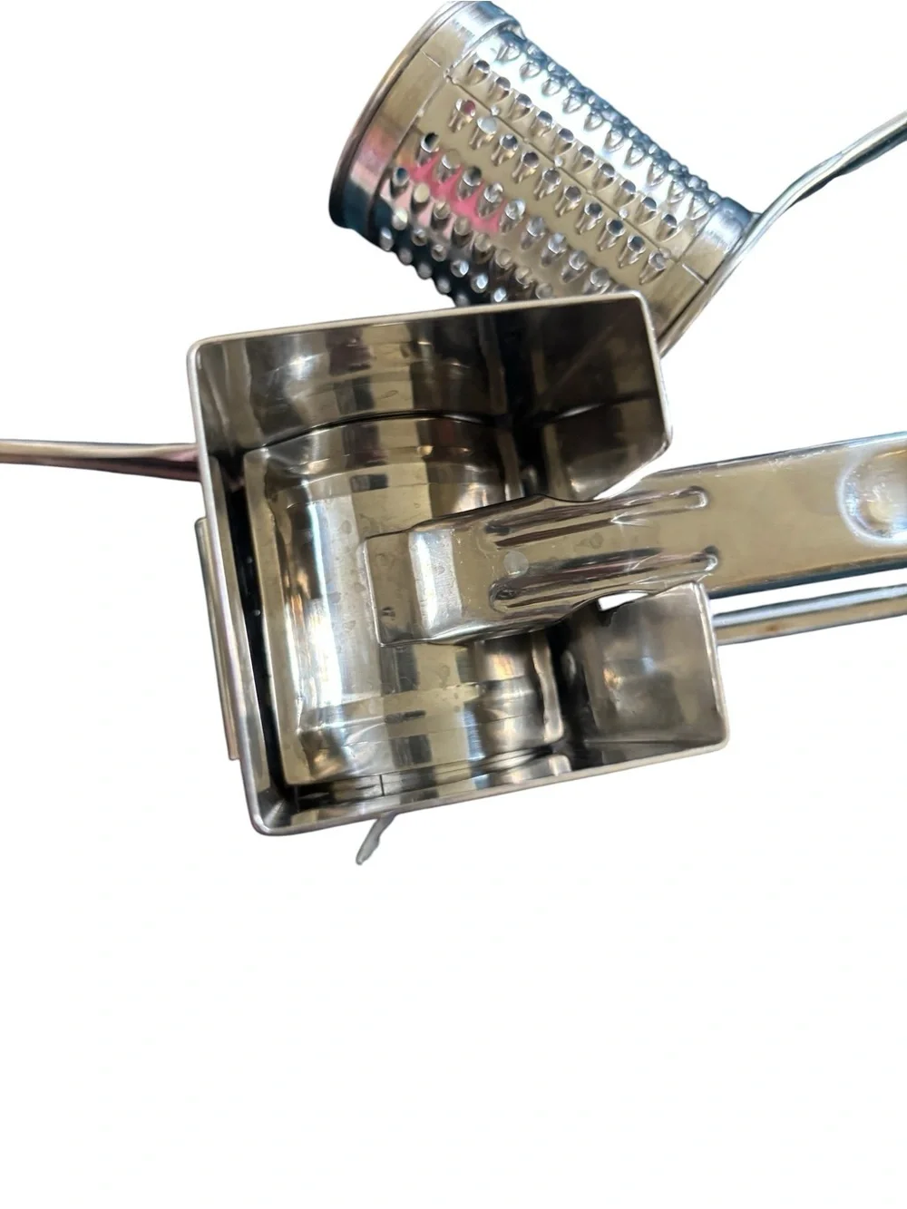 Vintage NORPRO Stainless Steel 2 Drum Rotary Cheese Grater Hand Held